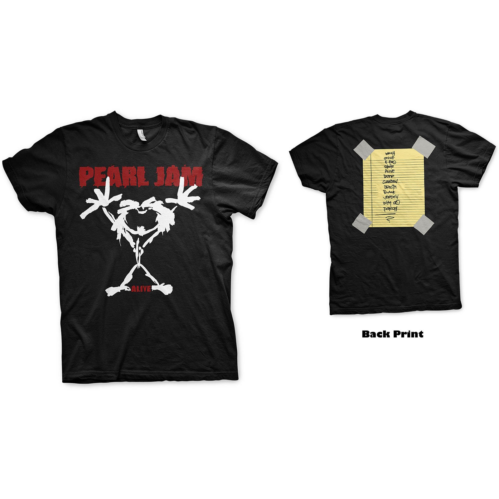 Image of Pearl Jam 'Stickman' Unisex T-shirt Rock Off